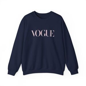 Vogue Logo BLACK (not blue) Crewneck Sweatshirt – XXL